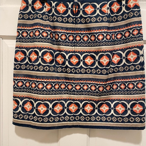 Fossil Orange Embellished Mini Pencil Skirt - Picture 2 of 4